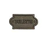 "Toilette" Bathroom Sign - Iron