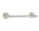 Transitional 12" Brass Towel Bar - Multiple Backplates and Finishes