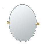 Elevate Oval Mirror - Brushed Brass