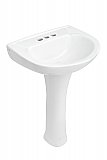 Mini Fiore 18" Vitreous China Pedestal Lavatory Sink
