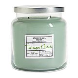 Stonewall Home Tarragon & Basil Medium Apothecary Jar Double Wick Candle - 13.75 oz.