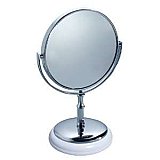 York Bathroom Vanity Mirror - Chrome and White