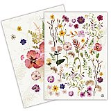 Set of Two Michel Design Works Cotton Kitchen Towel - Pressed Flowers