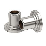 Casual Shower Rod Ends - Set of 2 - Satin Nickel