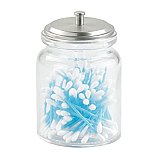 Westport Canister - Clear Glass and Brushed Nickel
