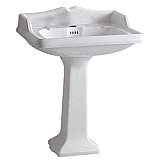 Vitreous China Large 28" Traditional Pedestal Sink