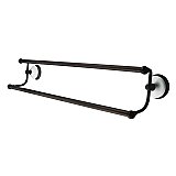Victorian Double Towel Bar 24" - Oil Rubbed Bronze