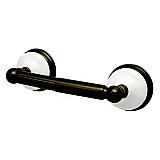 Victorian Porcelain and Metal Toilet Paper Holder - Oil Rubbed Bronze