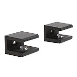 Levitas Glass Shelf Clamp - Matte Black