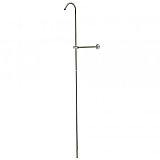 Surface Mounted Shower Riser and Wall Support - Brushed Nickel