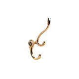 Solid Bronze Three Prong Antler Hook - Multiple Finishes Available