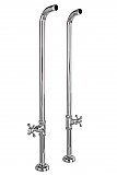 Extra Long Free Standing Heavy-Duty Water Supply Lines for Bathtubs - With Shut-Off Valves