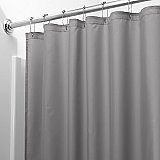 Grey Fabric Shower Curtain Liner 72" x 72"