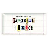 Favorite Things Long Glass Tray