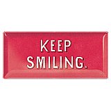 Keep Smiling Long Glass Tray