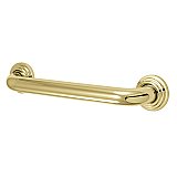 12" Meridian Collection Safety Grab Bar for Bathroom - Polished Brass