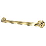 18" Meridian Collection Safety Grab Bar for Bathroom - Polished Brass