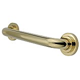 30" Manhattan Collection Safety Grab Bar for Bathroom - Polished Brass