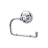 Edwardian Beaded Backplate Toilet Paper Hook in Polished Chrome