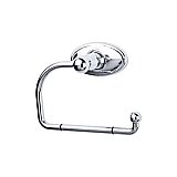 Edwardian Oval Backplate Toilet Paper Hook in Polished Chrome