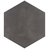 Horizon Hex Nero 7-3/4" x 9" Ceramic Floor & Wall Tile - Per Case of 24 - 8.88 Sq. Ft