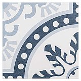 Duart Arctic 9-3/4" x 9-3/4" Porcelain Tile - Blue & White - Per Case of 16 - 10.76 Square Feet