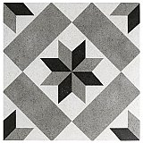Vintage Star Grey 9-3/4" x 9-3/4" Porcelain Tile - Case of 16 Pieces - 10.76 Square Feet Per Case