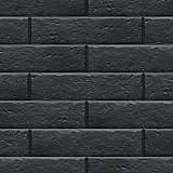 Brooklin Brick Black 2-3/8" x 9-3/4" Porcelain Floor & Wall Tile - 34 Tiles Per Case - 5.78 Sq. Ft.