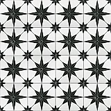 Stella Luxe Nero 9-3/4" x 9-3/4" Porcelain Floor & Wall Tile - 16 Tiles Per Case - 10.88 Sq. Ft.