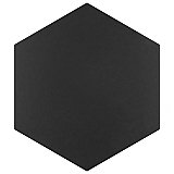 Apini Hex Matte Black 9-1/8" x 10-1/2" Porc Floor & Wall Tile - Sold Per Case of 14 - 7.14 Sq. Ft.