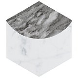 Classico Bardiglio Hex Moon Dark 7" x 8" Porcelain Floor & Wall Tile - Per Case of 25 - 7.50 Sq. Ft.