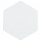 Hexatile Glossy Blanco 7" x 8" Porcelain Wall Tile - Sold Per Case of 25 - 7.67 Square Feet