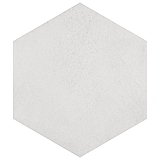 Heritage Hex Snow 7" x 8" Porcelain Floor & Wall Tile - 25 Tiles Per Case - 7.5 Sq. Ft.