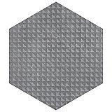 Coralstone Hex Melange Grey 10" x 11-1/2" Porcelain Floor & Wall Tile - 18 Tiles Per Case - 10.98 Sq. Ft.