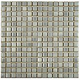 Hudson Edge Grey Eye Glazed Square Porcelain Mosaic Tile - Per Case of 10 Sheets - 10.90 Sq. Ft.