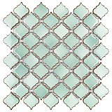 Hudson Tangier Mint Green 12-3/8" x 12-3/8" Porcelain Mosaic Tile -10 Sheets Per Case -11 Sq. Ft.