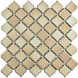 Hudson Tangier Truffle 12-3/8" x 12-1/2" Porcelain Mosaic Tile - Sold Per Case of 10 - 10.96 Square Feet