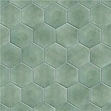 Matter Hex Green 7-7/8"x9" Porcelain F/W Tile - Per Case of 10 - 3.80 Sq. Ft