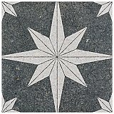 Compass Star Lava Stone 8" x 8" Porcelain Tile - Per Case of 25 Tile - 11.50 Sq. Ft. Per Case