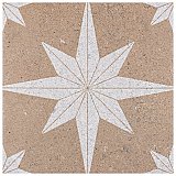 Compass Star Sand Stone 8" x 8" Porcelain Tile - Per Case of 25 Tile - 11.50 Sq. Ft. Per Case