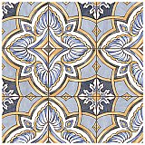 Harmonia Grove Blue  13" x 13" Ceramic Floor & Wall Tile - 10 Tiles Per Case - 12.0 Sq. Ft.