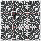 Harmonia Vintage Black 13"x13" Ceramic Tile - Sold Per Case of 10 - 12.19 Square Feet
