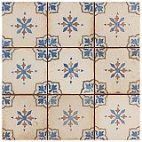 Mirambel Azul 13" x 13" Ceramic Floor & Wall Tile - 10 Tiles Per Case - 12.0 Sq. Ft.