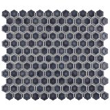 Hudson Hex 1" Imperial Grey 13-1/4" x 11-7/8" Porcelain Mosaic Tile - Case of 10 Pieces - 11.14 Square Feet Per Case