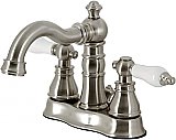 Fauceture The American Patriot 4 in. Centerset Bathroom Faucet - Brushed Nickel