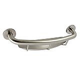 Meridian Thrive In Place 18" Stainless Steel Grab Bar with Shelf - Brushed Nickel
