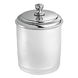 York Frosted Canister with Chrome Lid