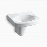 Kohler Pinoir® 22" Wall Mount Bathroom Sink with Multiple Faucet Hole Options