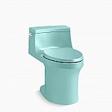Kohler San Souci® One-piece Compact Elongated Toilet 1.28 gpf - Spring Green