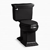 Kohler Memoirs® Two-piece elongated Toilet 1.28 gpf - Black Black
